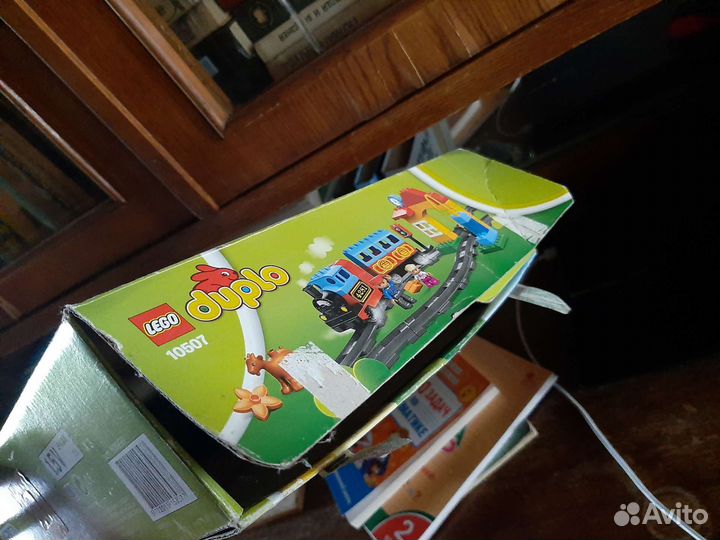 Коробка от конструктора Lego duplo первый поезд