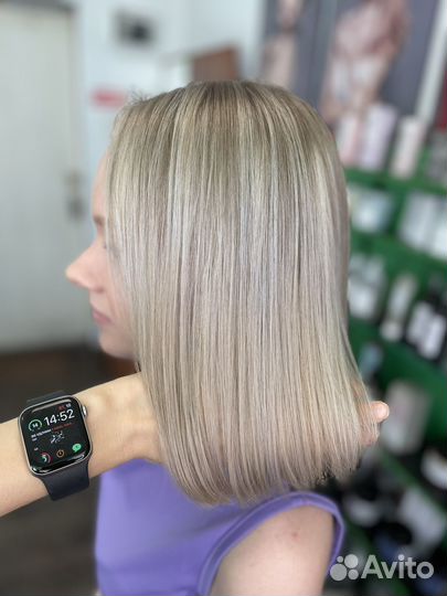 Окрашивание седины блонд аиртач
