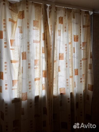 Комплект шторы и тюль бу