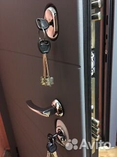 Дверь повышенной тепло и шумоизоляции с зеркалом