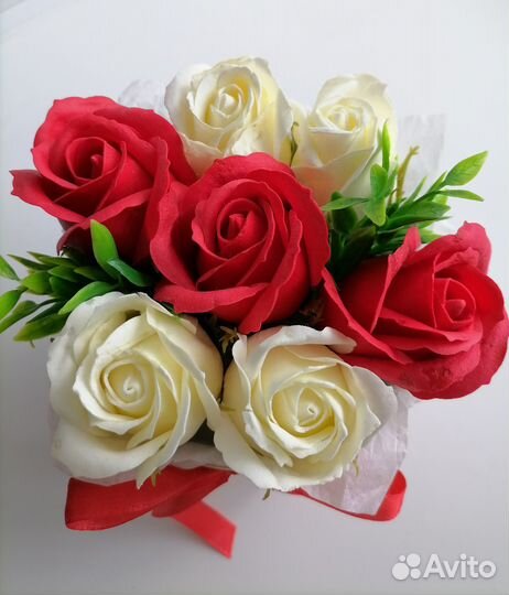 Букет из мыльных роз