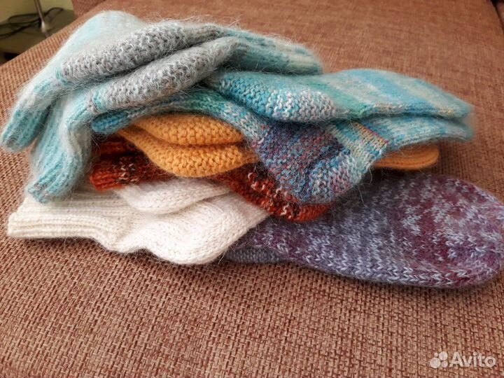 Носки шерстяные женские пушистые