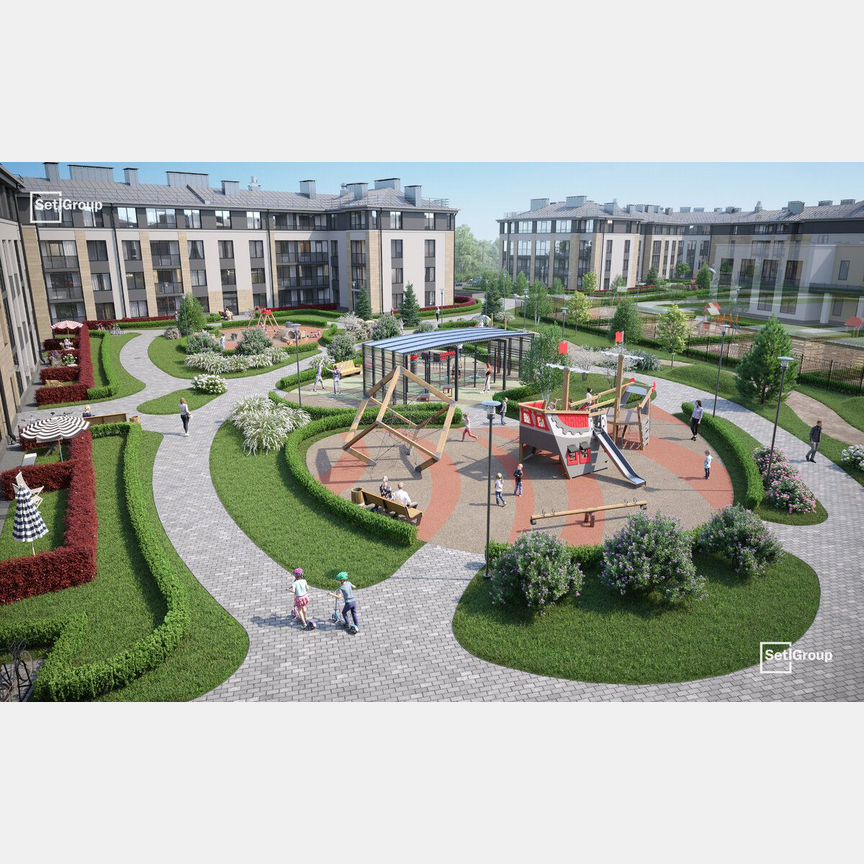 1-к. квартира, 35,7 м², 1/4 эт.