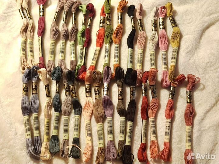 Мулине DMC в мотках и нарезка