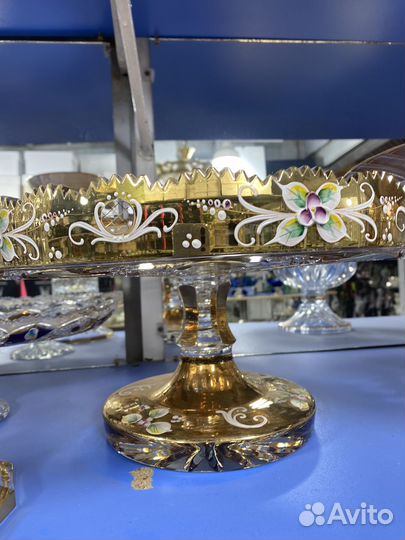 Ваза для фруктов и тортница Чехия