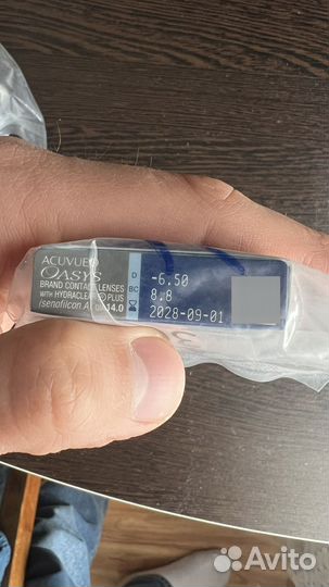 Контактные линзы Acuvue Oasys (8.00, -6,5, 8.8)