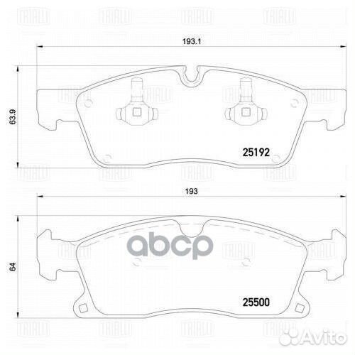 Колодки торм. для а/м Mercedes ML (W166) (11)