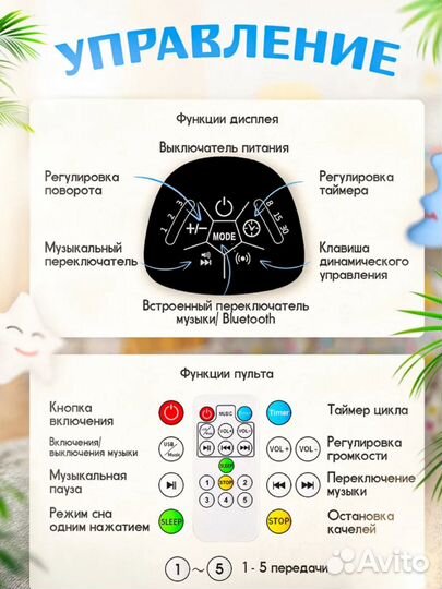 Электрокачели для новорожденных новые