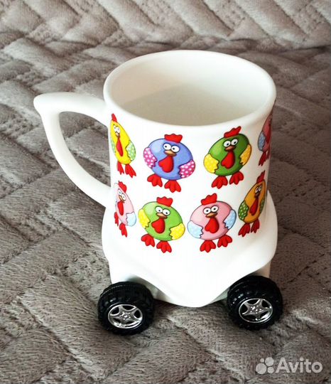 Детская,новая кружка-игрушка, в подарочном пакете