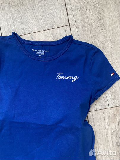 Футболка tommy, джинсы zara 134