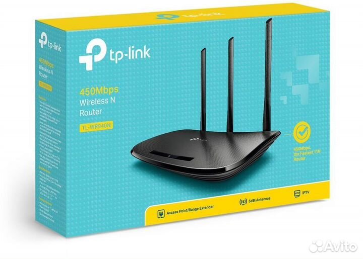 Wi-Fi роутер TP-link TL-WR940N, N450