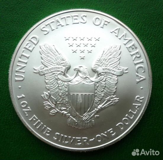 1 доллар 2007 г. Шагающая свобода Серебро