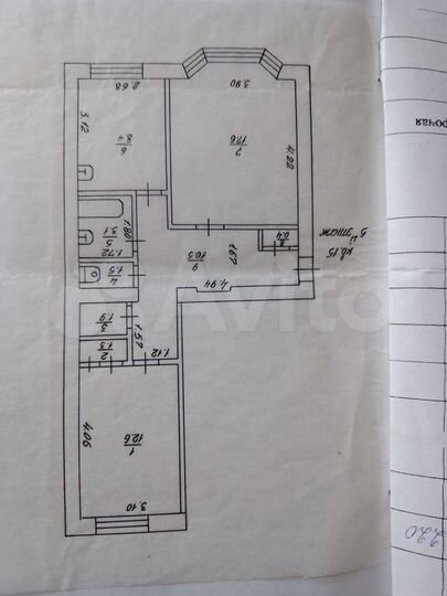 2-к. квартира, 57,3 м², 5/5 эт.