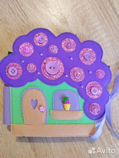 Книга из фетра Кукольный домик Виноград