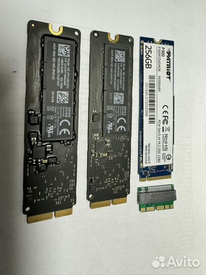 SSD для макбука 128,256,512Гб