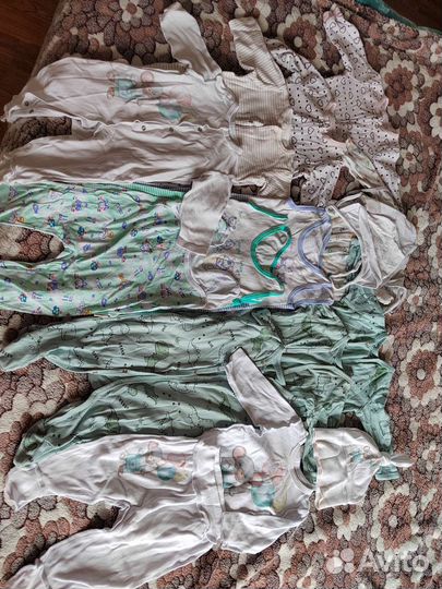 Детские вещи пакетом от 0 до года