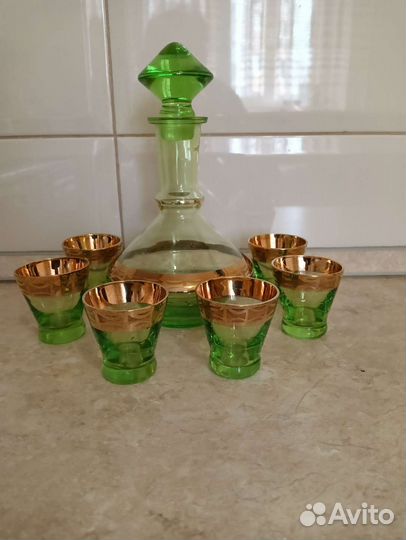 Набор графин и рюмки Чехословакия и СССР
