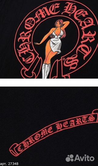 Футболка Chrome Hearts Черная