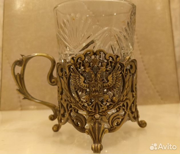 Подстаканник со стаканом