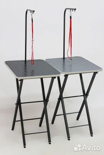 Стол для груминга складной, с ручкой 70х50х72-80см