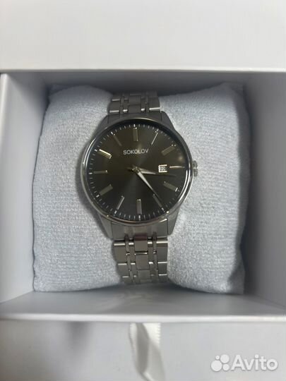 Мужские часы стальные sokolov