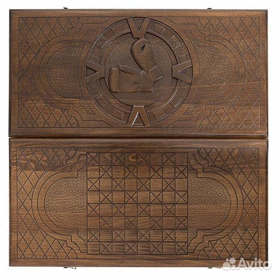 Нарды и шашки резные Боксерские перчатки 62 х 64 см бук Армения 62624