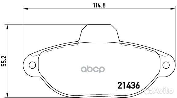 Колодки тормозные дисковые перед P23160 Brembo