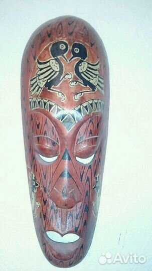 Маска деревянная, хэндмэй