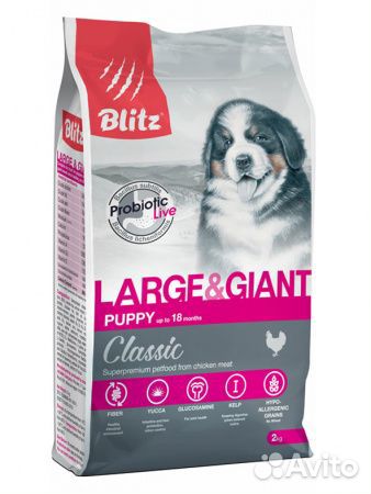 Сухой и влажный корм для собак Блиц (Blitz)