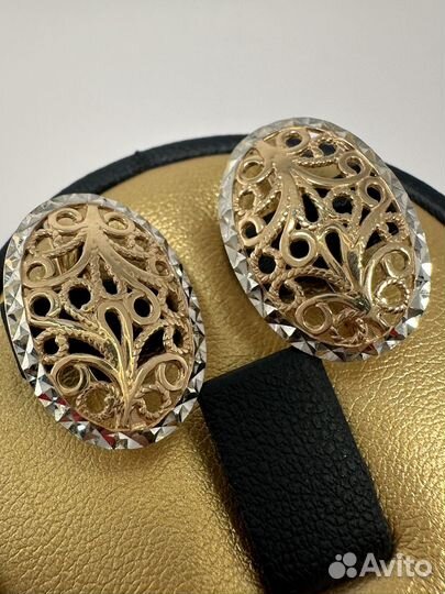 Золотые серьги 585 пробы