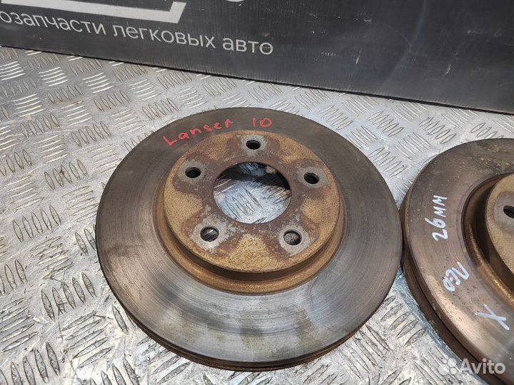 Тормозной диск Mitsubishi Lancer X седан 1.8 4B10