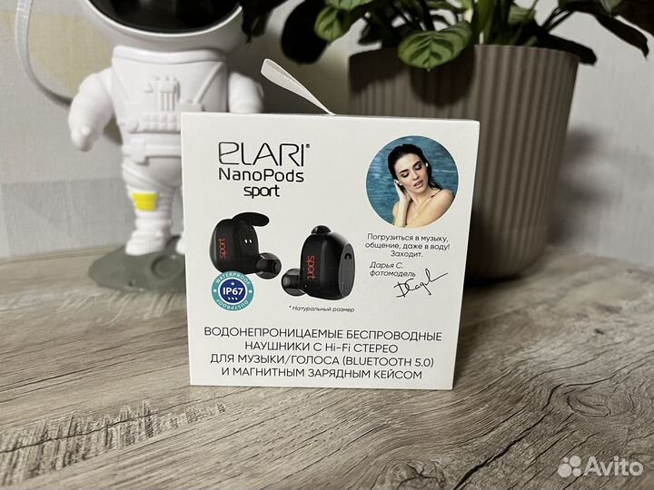 Беспроводные наушники Elari NanoPods Sport Black