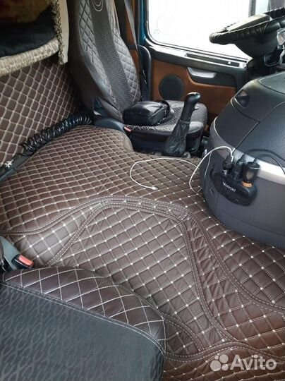 3Д коврики из экокожи volvo fm 2007