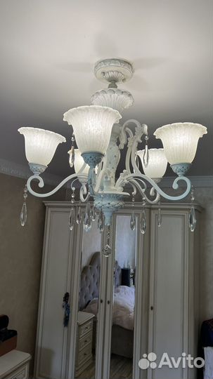 Люстра италия swarovski латунь