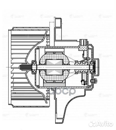 Мотор отопителя hyundai tucson/KIA sportage II
