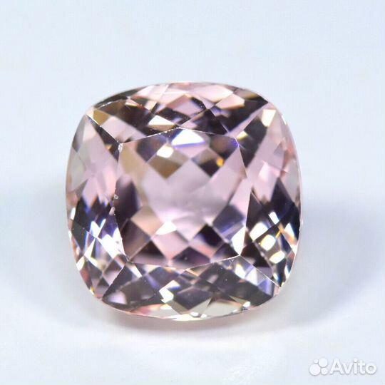 Кунцит натуральный 5,71Ct 10х10мм VVS Cushion