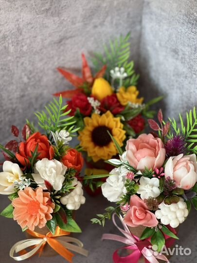 Букет из мыла