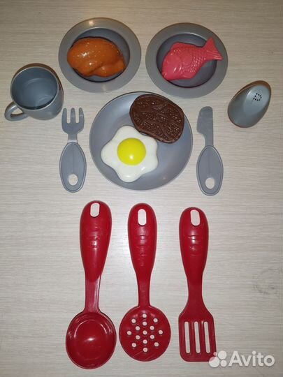 Игрушки развивающие овощи фрукты продукты посуда