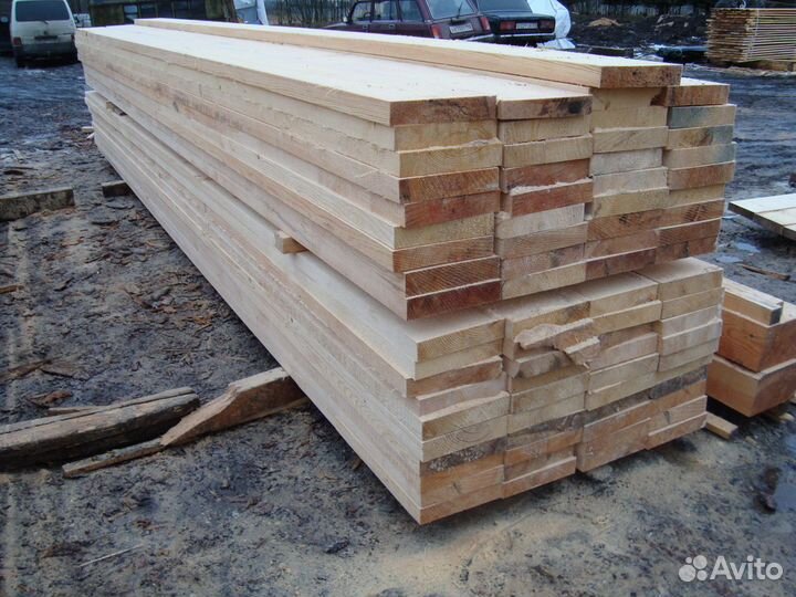 Доска обрезная 50х200х6000