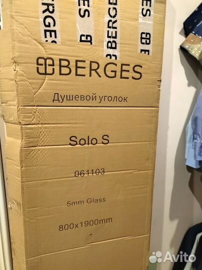 Душевой уголок berges solo S 800х800х1900