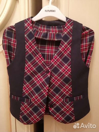 Школьная форма для девочки 38 размер. Синяя