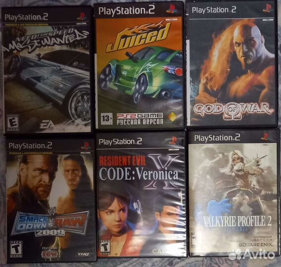 Диски с играми на ps2