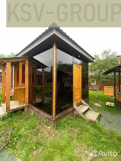 Мягкие окна для беседки