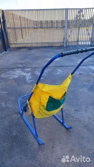 Детские зимние санки коляска