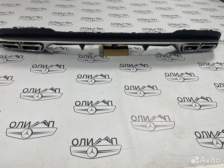 Диффузор насадки AMG 63 на Mercedes W212 рест