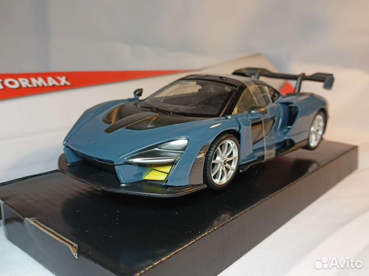 Модель автомобиля McLaren Senna Blue Motormax 1:24