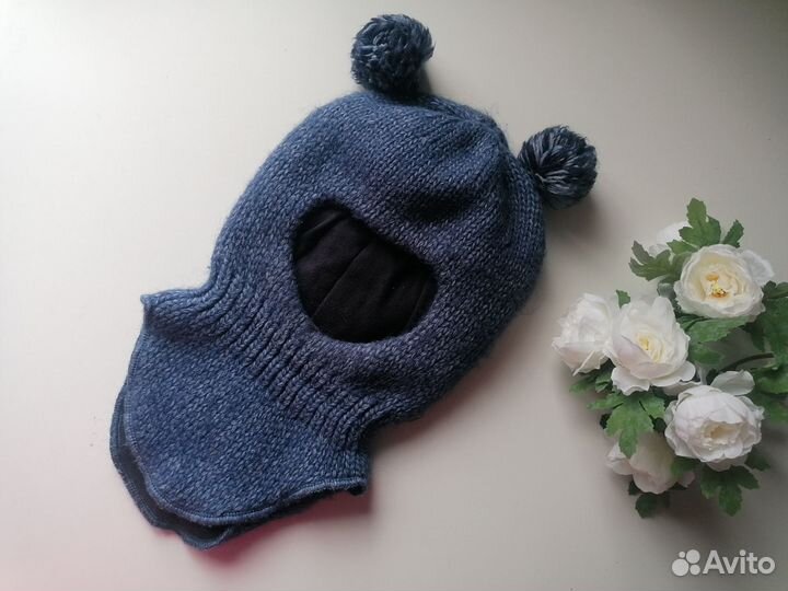 Шапка шлем для мальчика 46 48