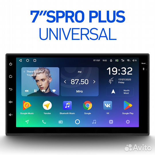 Магнитола Андроид Teyes 7 дюймов Spro Plus 4+32Гб