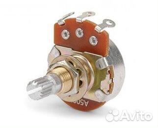 Потенциометр для электро гитары, бас 250к - 500к