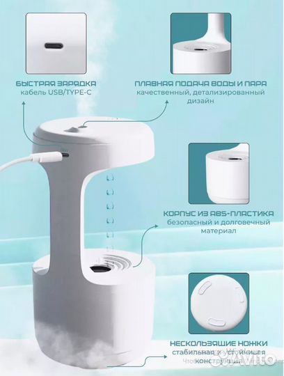 Антигравитационный Увлажнитель воздуха для дома